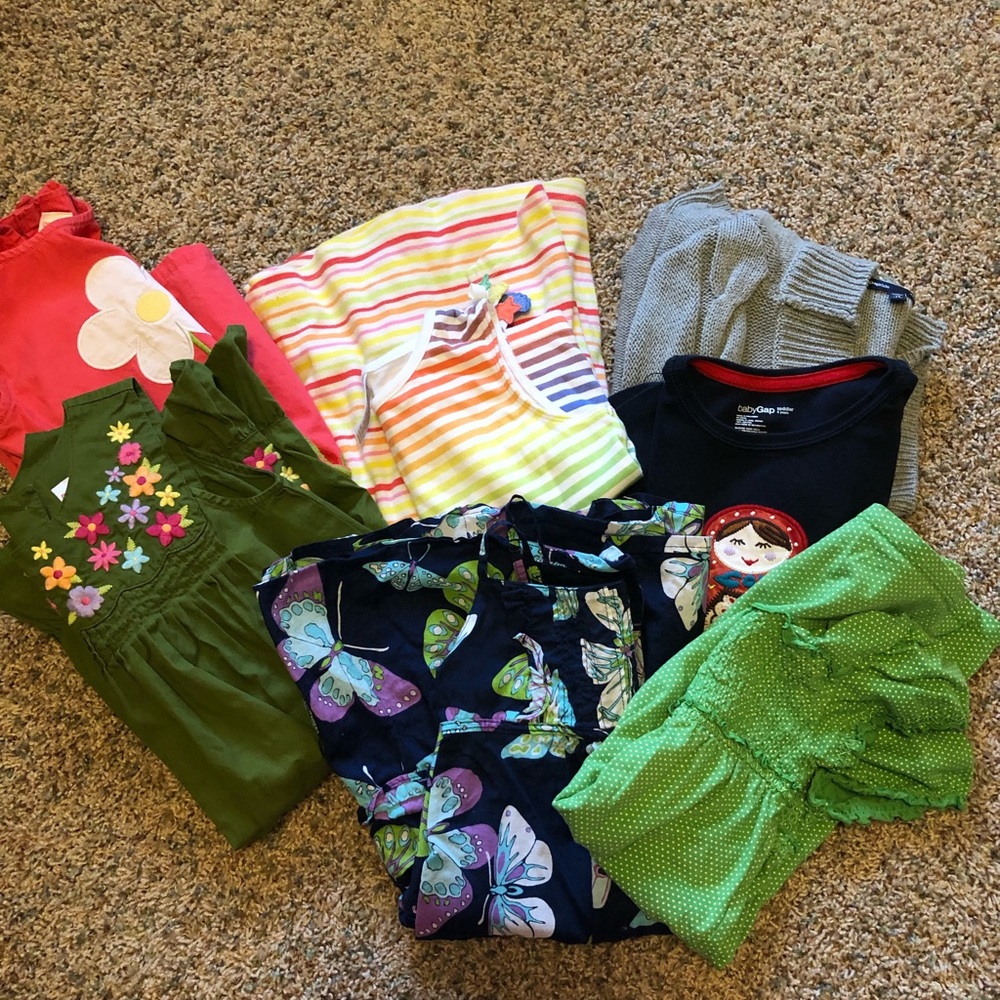 8 piece lot +bonuses LN Gymboree girls Gap!!